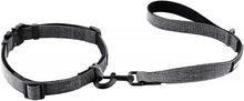 Load image into Gallery viewer, Drop Collar Natural Material Leash with Sleek D-Ring for Accessories & Soft Padded Gel Handle for Comfort (Shorty)