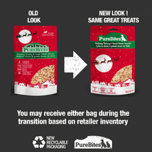 Load image into Gallery viewer, PureBites Holiday Turkey & Sweet Potato Dog Treats 2.5 oz