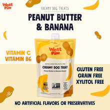 Load image into Gallery viewer, West Paw Creamy Treats Peanut Butter & Banana 6.2 oz