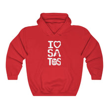 Load image into Gallery viewer, I Love Satos (White) - Unisex Heavy Blend™ Hooded Sweatshirt
