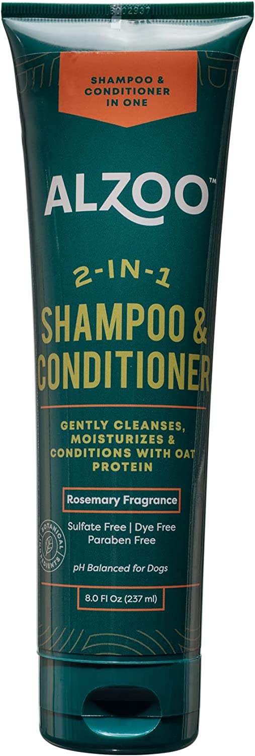 ALZOO 2-in-1 Shampoo with Conditioner for Dogs  8 oz.