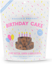 Load image into Gallery viewer, Bocce’s Bakery Birthday Cake Dog Treats All-Natural Peanut Butter Vanilla Biscuits
