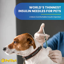Load image into Gallery viewer, PetTest U-40 Pet Insulin Syringes With Needles - Comfortable Thin 31 Gauge Needles - For Cats &amp; Dogs
