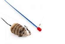 Load image into Gallery viewer, Go Cat Cat Catcher Teaser Wand with Mouse Cat Toy
