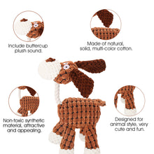 Load image into Gallery viewer, WOOZAPET Rope Neck Plush Dog Toys
