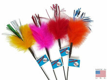 Load image into Gallery viewer, Go Cat 18&quot; Sparkling Tickler Feather Wand Cat Toy
