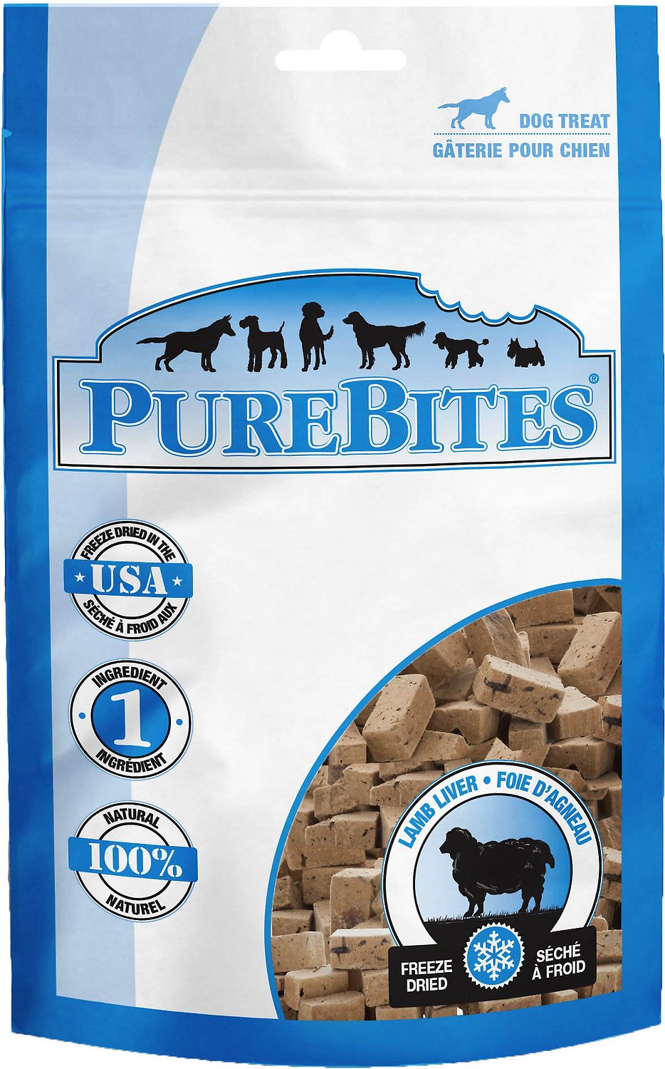 PureBites Lamb Liver Dog Treats 3.35 oz.