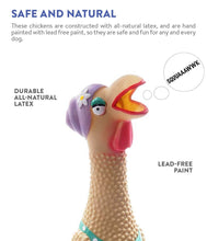 Load image into Gallery viewer, Charming Pet Squawkers Grandma Hippie Chick Chicken Dog Toy (Large)
