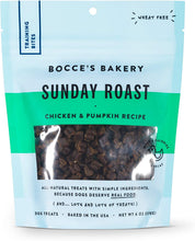Load image into Gallery viewer, Bocce&#39;s Bakery Sunday Roast Chicken &amp; Pumpkin Training Treats 6 oz
