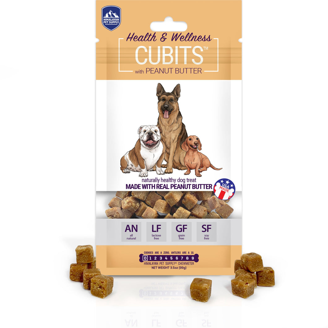 Himalayan Pet Supply Health and Wellness Cubits with Peanut Butter