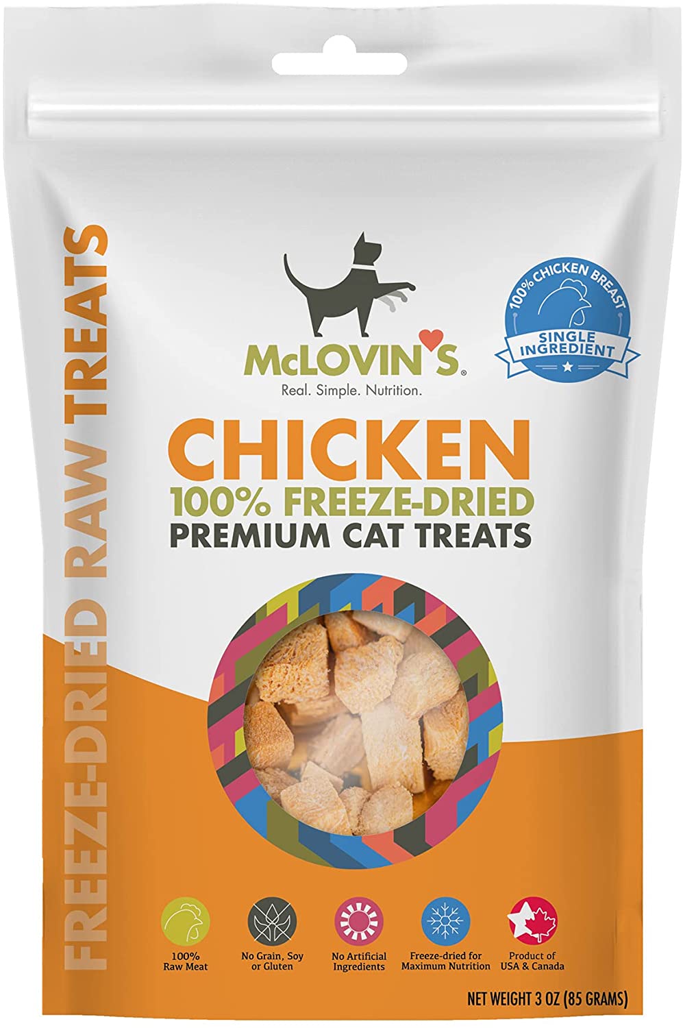 McLovin's Freeze-Dried Premium Cat Treats Chicken 3 oz