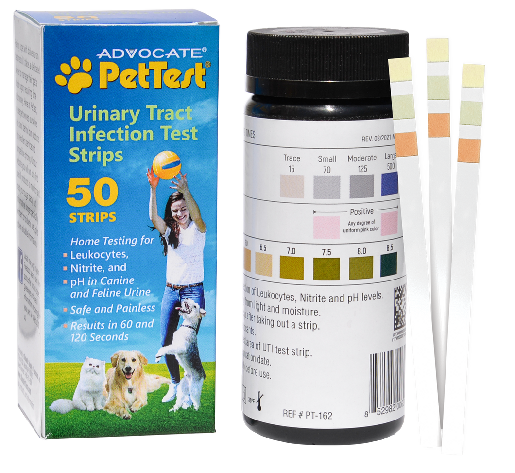 PetTest Urinary Tract Infection Test Strips for Cats & Dogs (50 count)