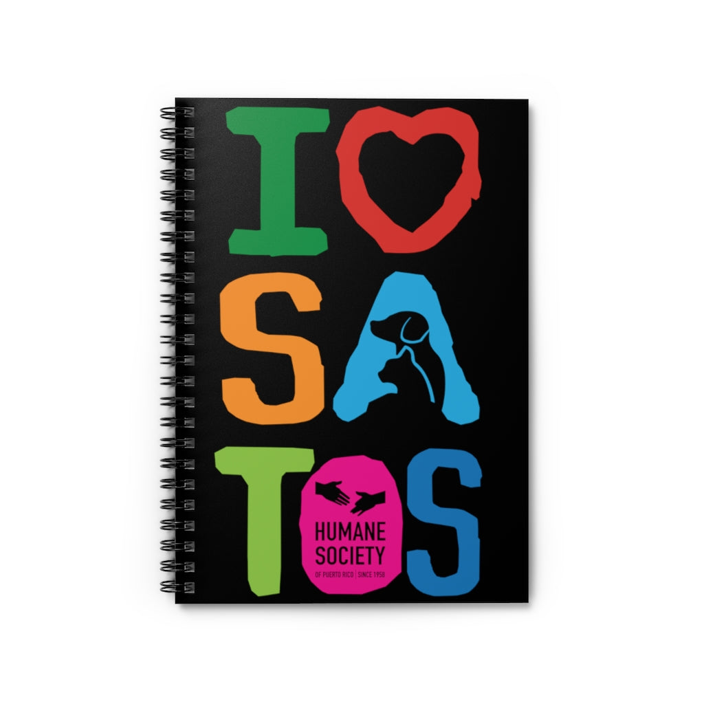 I Love Satos - Spiral Notebook - Ruled Line