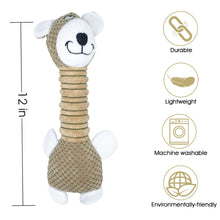Load image into Gallery viewer, WOOZAPET Long Neck Sillies Plush Dog Toy with Squeaker
