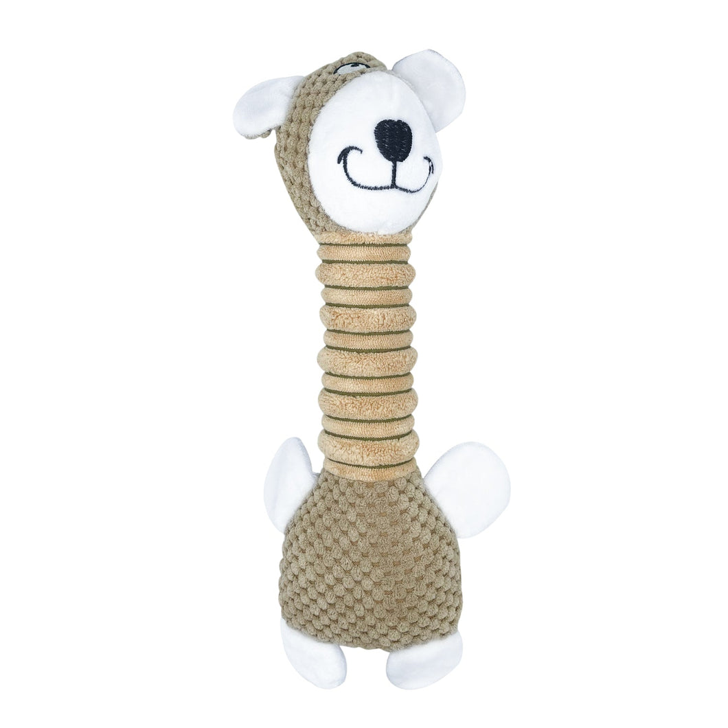 WOOZAPET Long Neck Sillies Plush Dog Toy with Squeaker