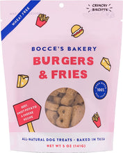 Load image into Gallery viewer, Bocce&#39;s Bakery Burgers &amp; Fries All-Natural Dog Treats 5 oz
