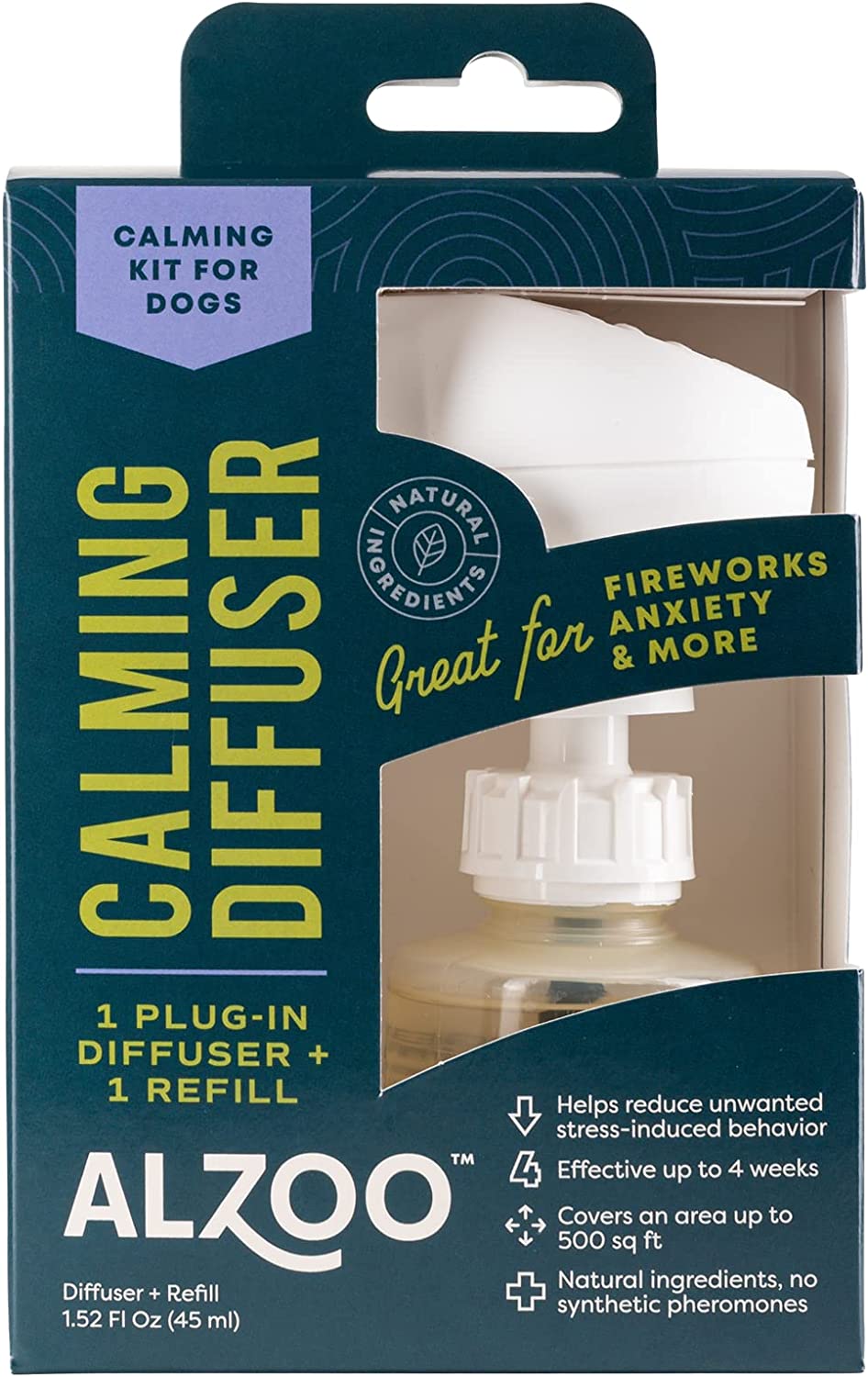 ALZOO All Natural Calming Plug-in + Refill for Dogs
