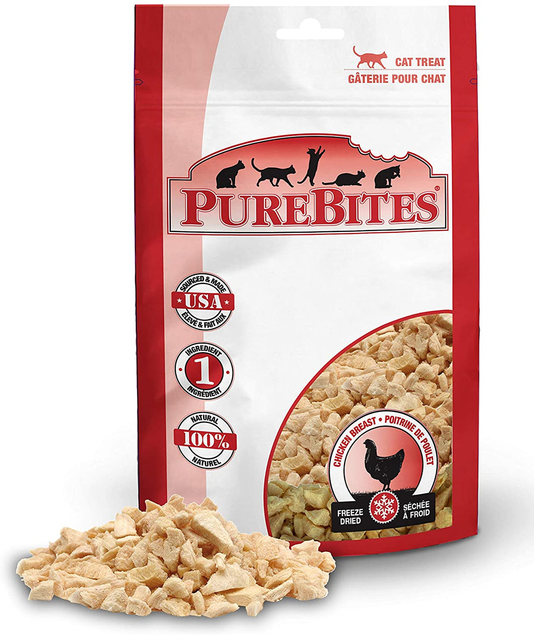 PureBites Freeze-Dried Chicken Breast Cat Treats 1.09 oz.