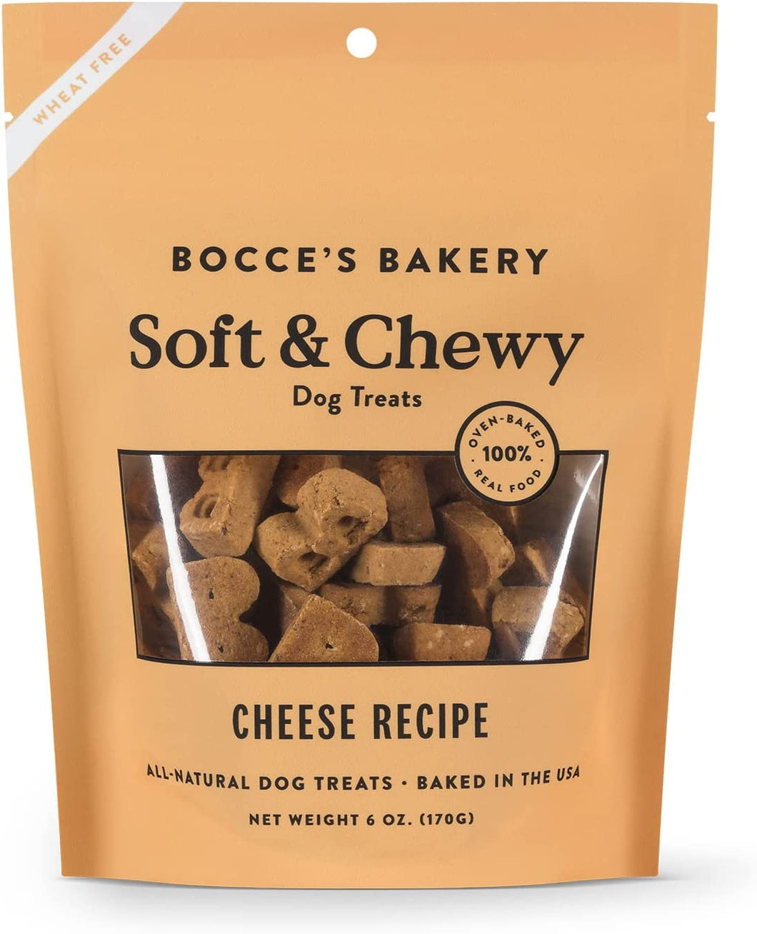 Bocce’s Bakery Soft & Chewy Cheese Recipe All-Natural Dog Treats 6 oz