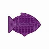 Load image into Gallery viewer, LickiMat Casper, Fish-Shaped Cat Slow Feeder Lick Mat Purple
