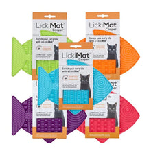 Load image into Gallery viewer, LickiMat Casper, Fish-Shaped Cat Slow Feeder Lick Mat
