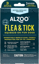Load image into Gallery viewer, ALZOO Flea &amp; Tick Repellent Squeeze-On for Dogs - Pack of 3
