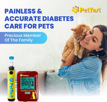Load image into Gallery viewer, PetTest Painless Glucose Monitoring System - Blood Sugar Check Kit for Dogs &amp; Cats
