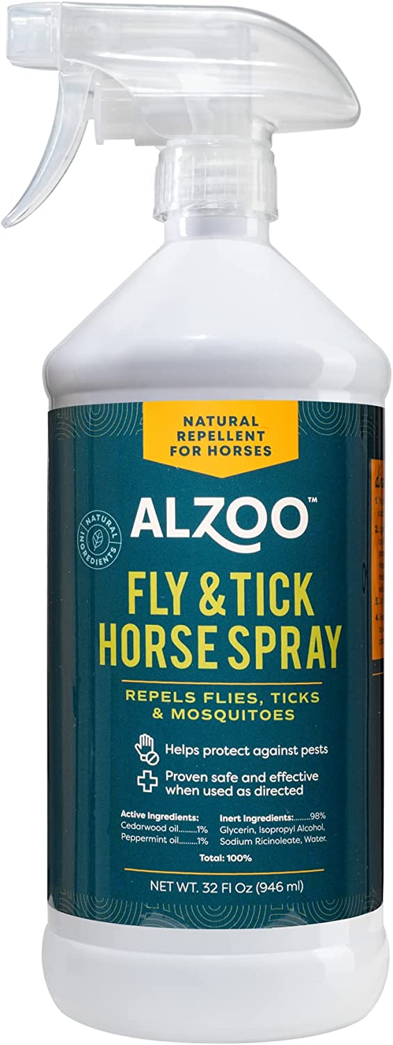 ALZOO Natural Fly & Tick Horse Spray 32oz