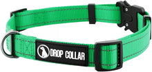 Load image into Gallery viewer, Drop Collar Reflective Nylon Dog Collar with Patent Pending Upright Leash Connection Point

