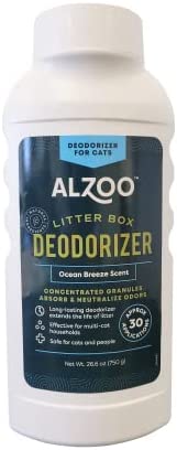 ALZOO Litter Box Deodorizer for Cats - Ocean Breeze 26oz.
