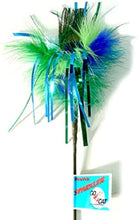 Load image into Gallery viewer, Go Cat Long Peacock Sparkler: 36&quot; Cat Toy Teaser Wand
