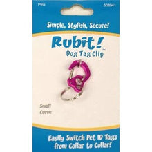 Load image into Gallery viewer, Rubit! Curve Aluminum Dog Tag Clip Small
