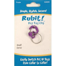 Load image into Gallery viewer, Rubit! Curve Aluminum Dog Tag Clip Small
