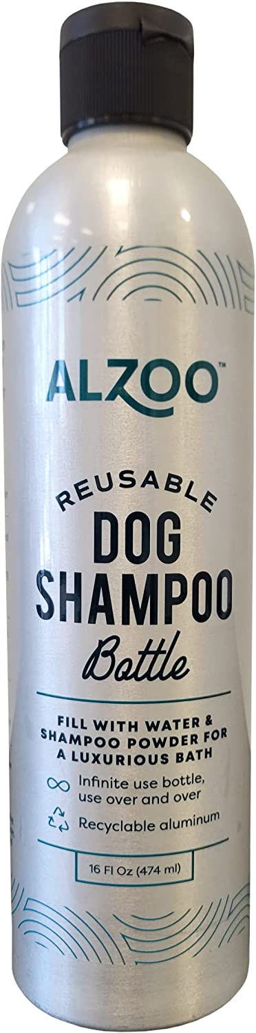 ALZOO Reusable Dog Shampoo Bottle 16 oz.