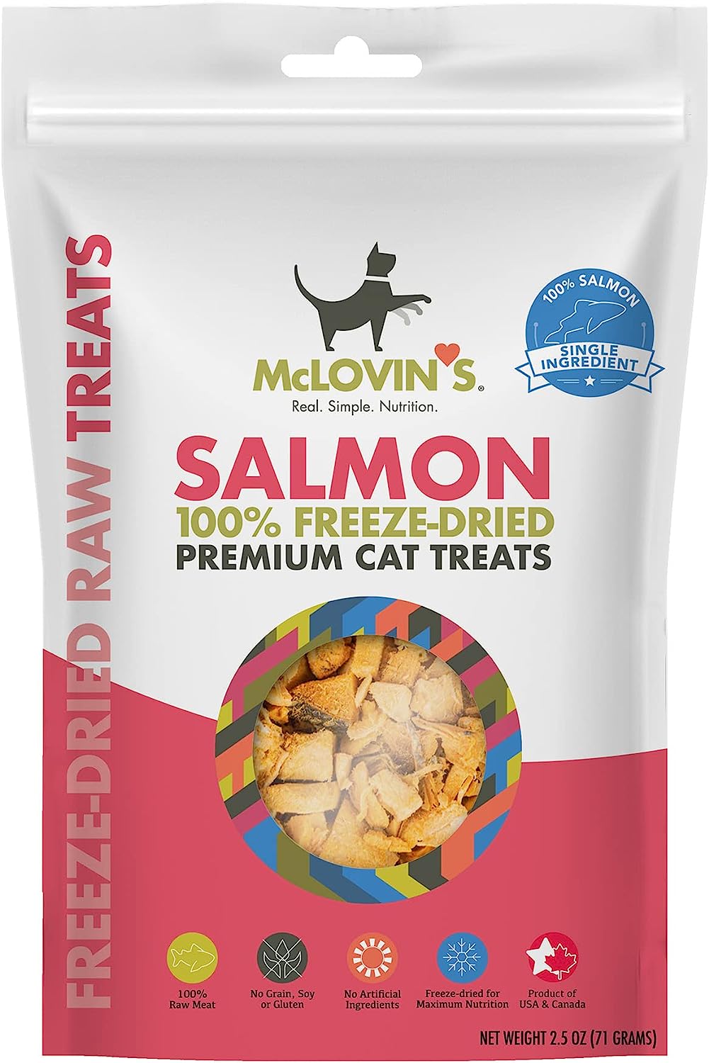 McLovin's Freeze-Dried Premium Cat Treats Salmon 2.5 oz