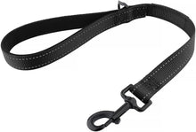 Load image into Gallery viewer, Drop Collar Reflective Nylon Leash with Sleek D-Ring for Accessories &amp; Soft Padded Gel Handle for Comfort (Shorty)
