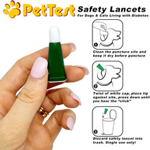Load image into Gallery viewer, PetTest Safety Lancets 21G x 2.44 mm 100 count

